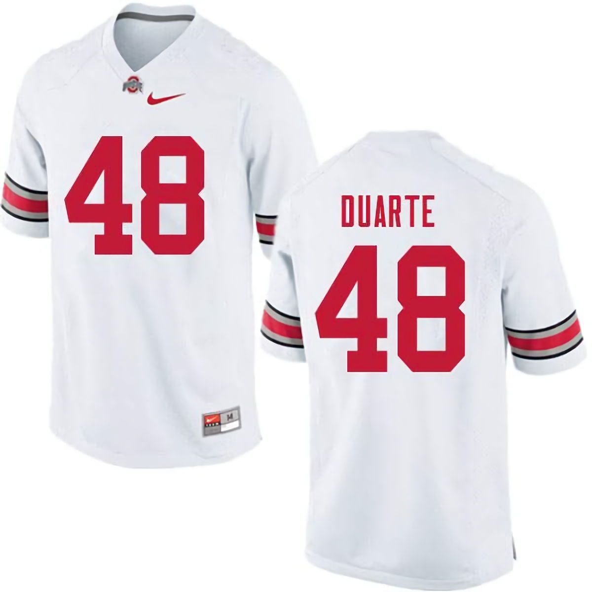 Tate Duarte Ohio State Buckeyes Men's NCAA #48 Nike White College Stitched Football Jersey KZF5256DB